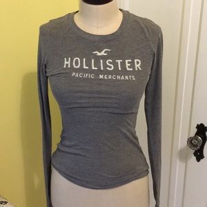 Grey Hollister Co. long sleeve t-shirt